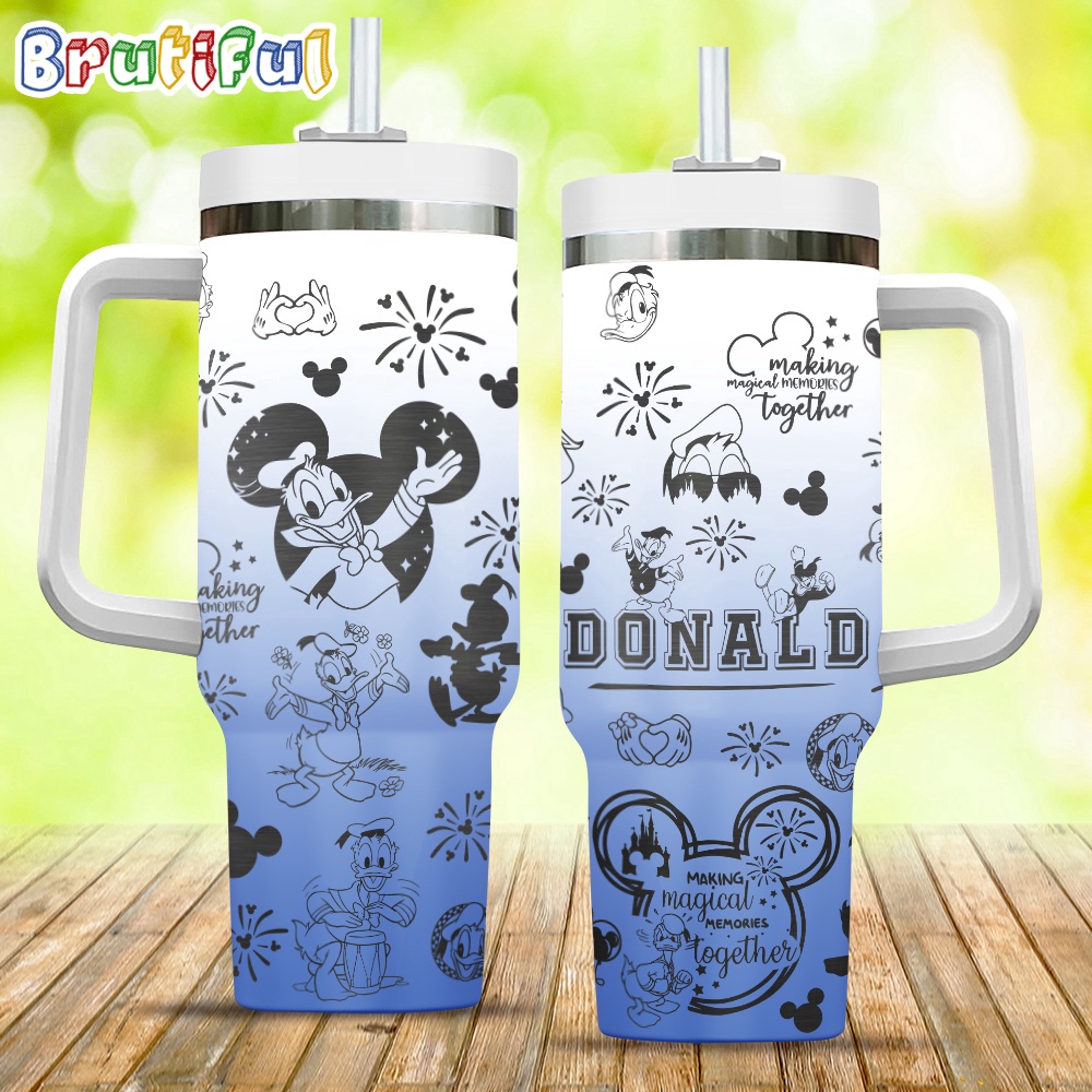 Blue Donald Making Magical Memories Together 30oz or 40 oz Tumbler HG 40oz, Disney 30oz or 40 oz Tumbler HG