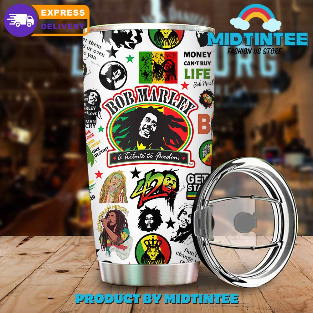 Bob Marley A Tribute To Freedom Gift for her, him, Birthday Xmas Halloween Gift 30oz or 40oz Tumbler LN
