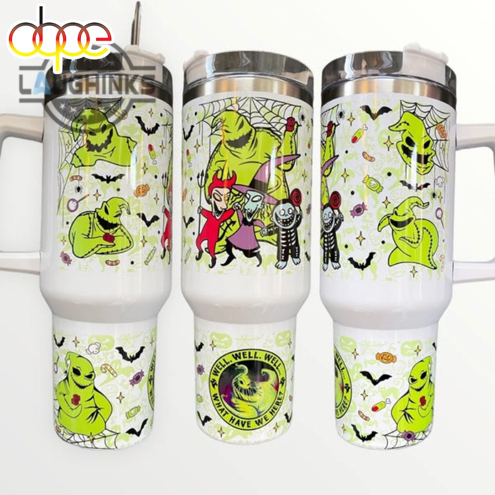 Oogie Boogie With Lock Shock And Barrel 30oz or 40oz Quencher Tumbler Gift for her Him Birthday Gift LN Halloween Gifts Horror Movie Fan Gift