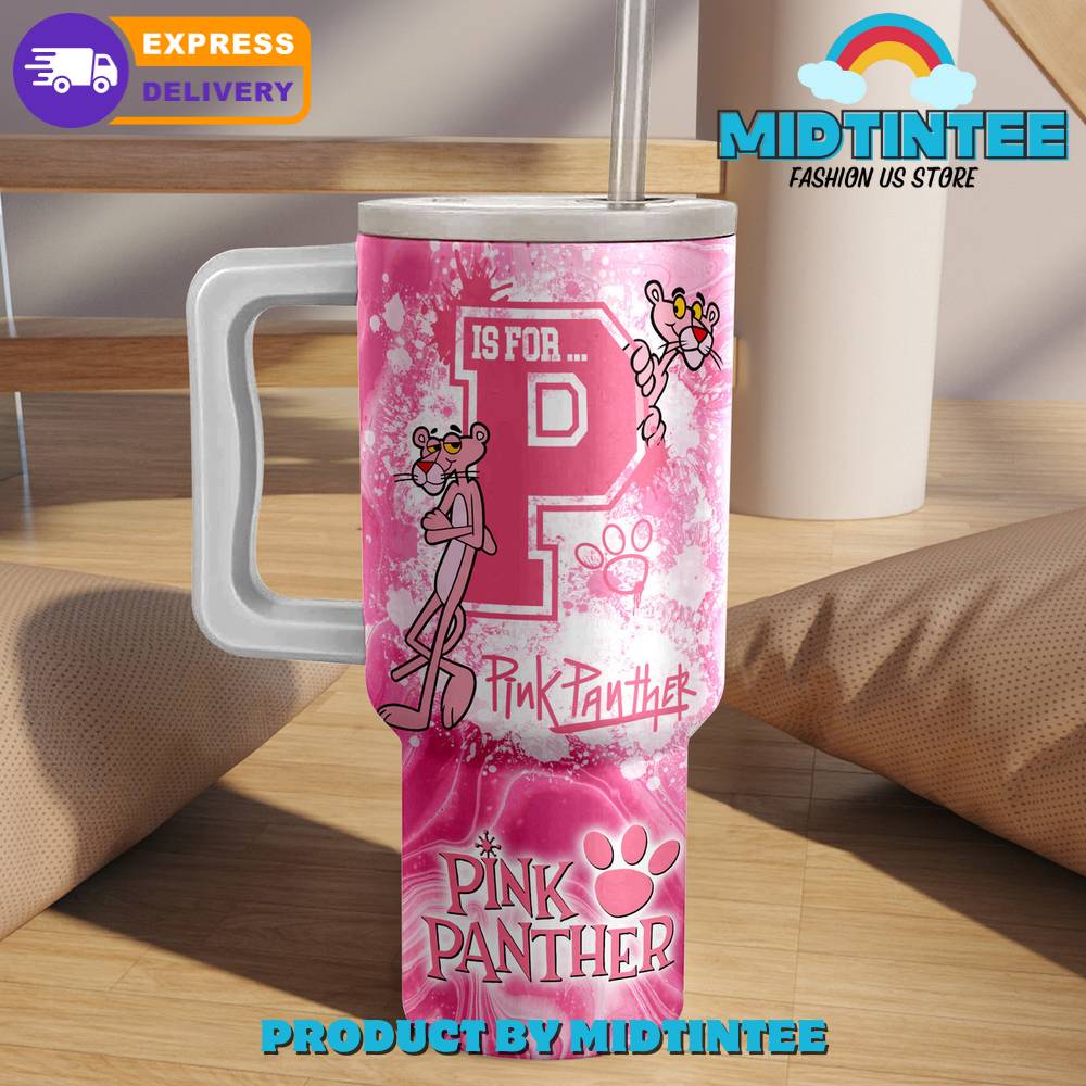 Pink Panther Valentine Gift For Her, Him 40oz Tumbler LN