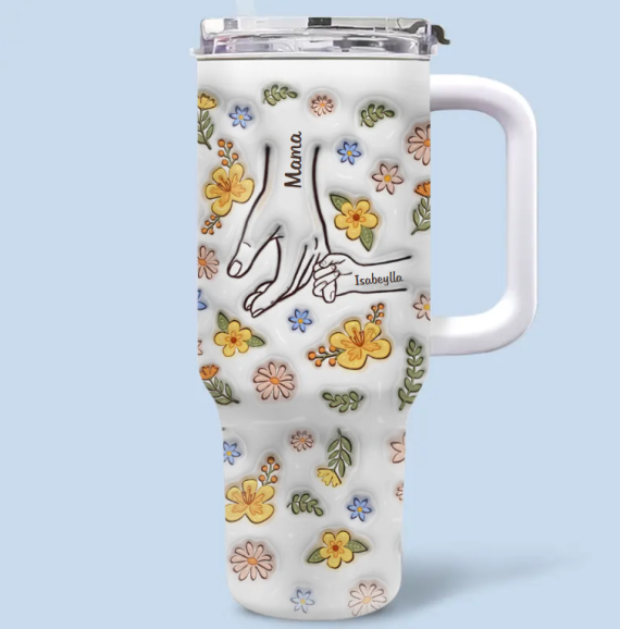 Custom Tittle And Kids Name Mother's Day Gift For Mom, Nana  30oz or 40oz Tumbler Tumbler With Handle HG