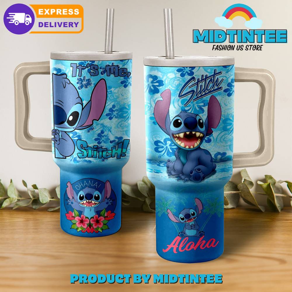Stitch Aloha Its Me Gift for her, him, Birthday Xmas Halloween Gift 30oz or 40oz Tumbler LN