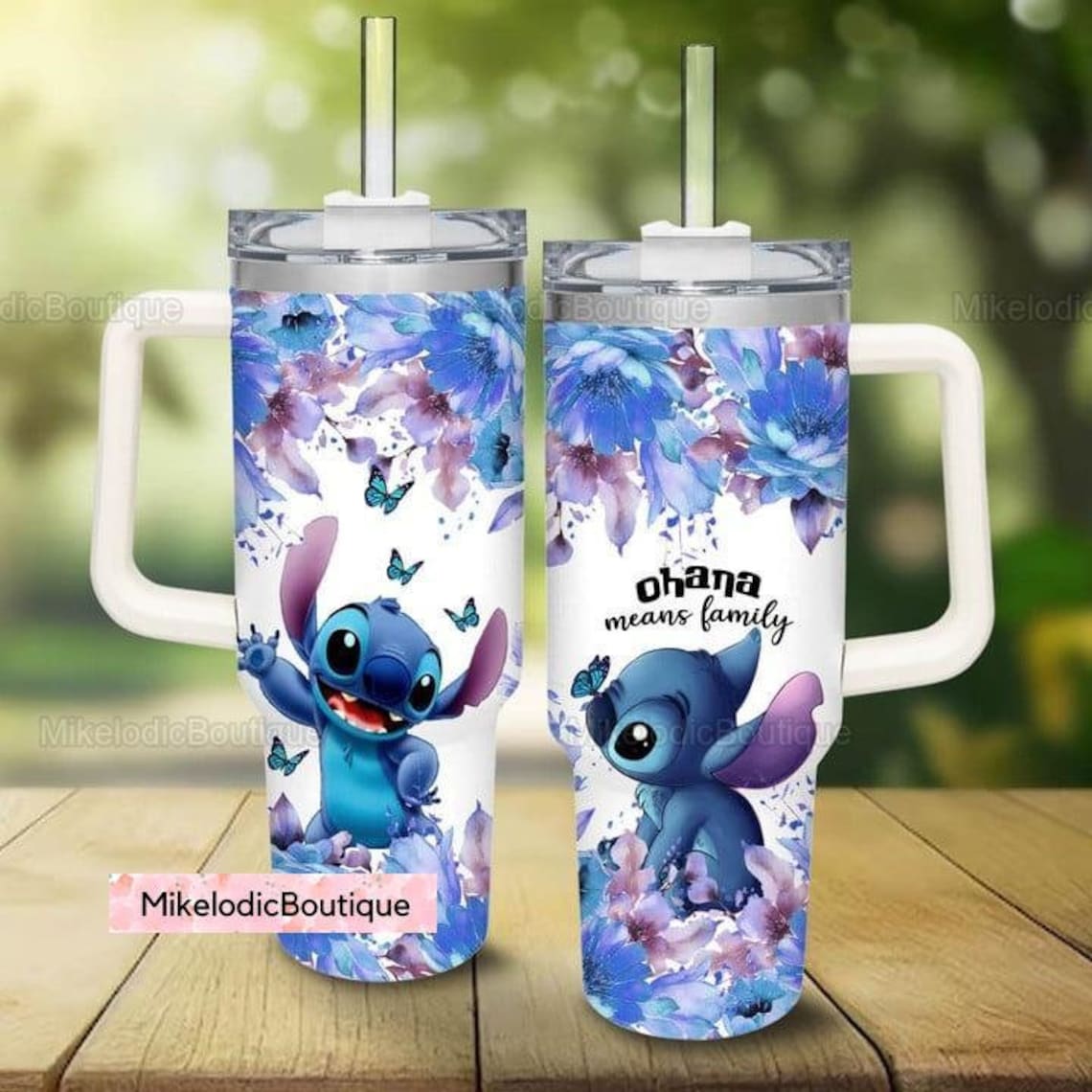Disney Stitch Tumbler, Stitch 30oz or 40Oz Tumbler, Stitch Handle Stainless Steel Tumbler, Ohana Coffee Tumbler, Lilo Stitch Insulated Tumbler HG
