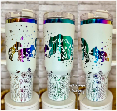 Mama Bear, Mothers Day Gift,  Tumbler 30oz or 40oz HG