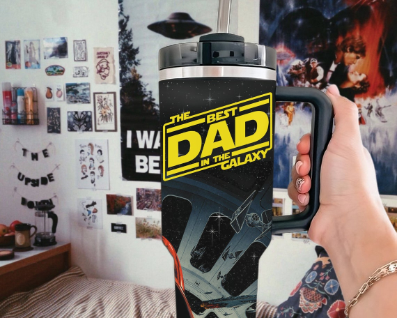 I Am Their Father Personalized Tumbler HG 40oz, Custom Kid Names Tumbler HG With Light Sabers, Movie Fan Father's Day Gift, Personalized Daddy Cup