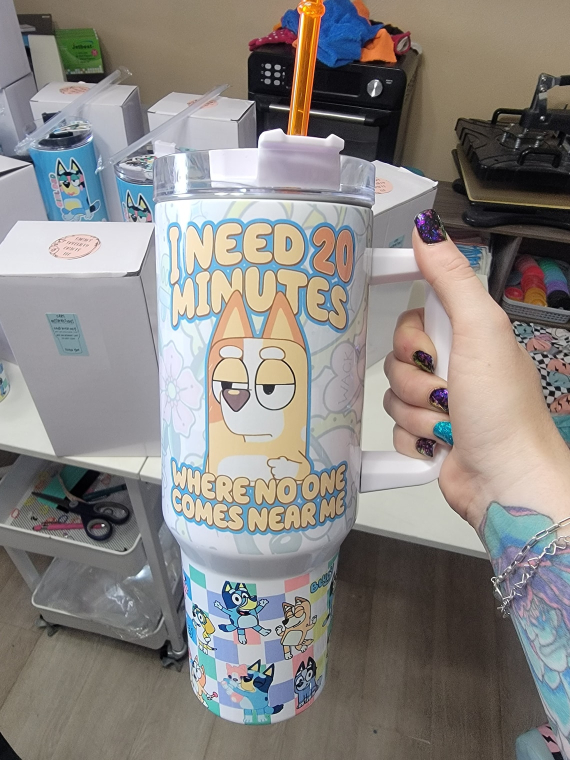 Mama Bluey Cartoon 30oz or 40oz Tumbler HG Mothers Day Gifts