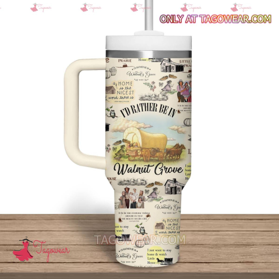 Little House on the Prairie TV Series Quencher 30oz or 40oz Stainless Steel Tumbler With Handle, Best Gifts NVA