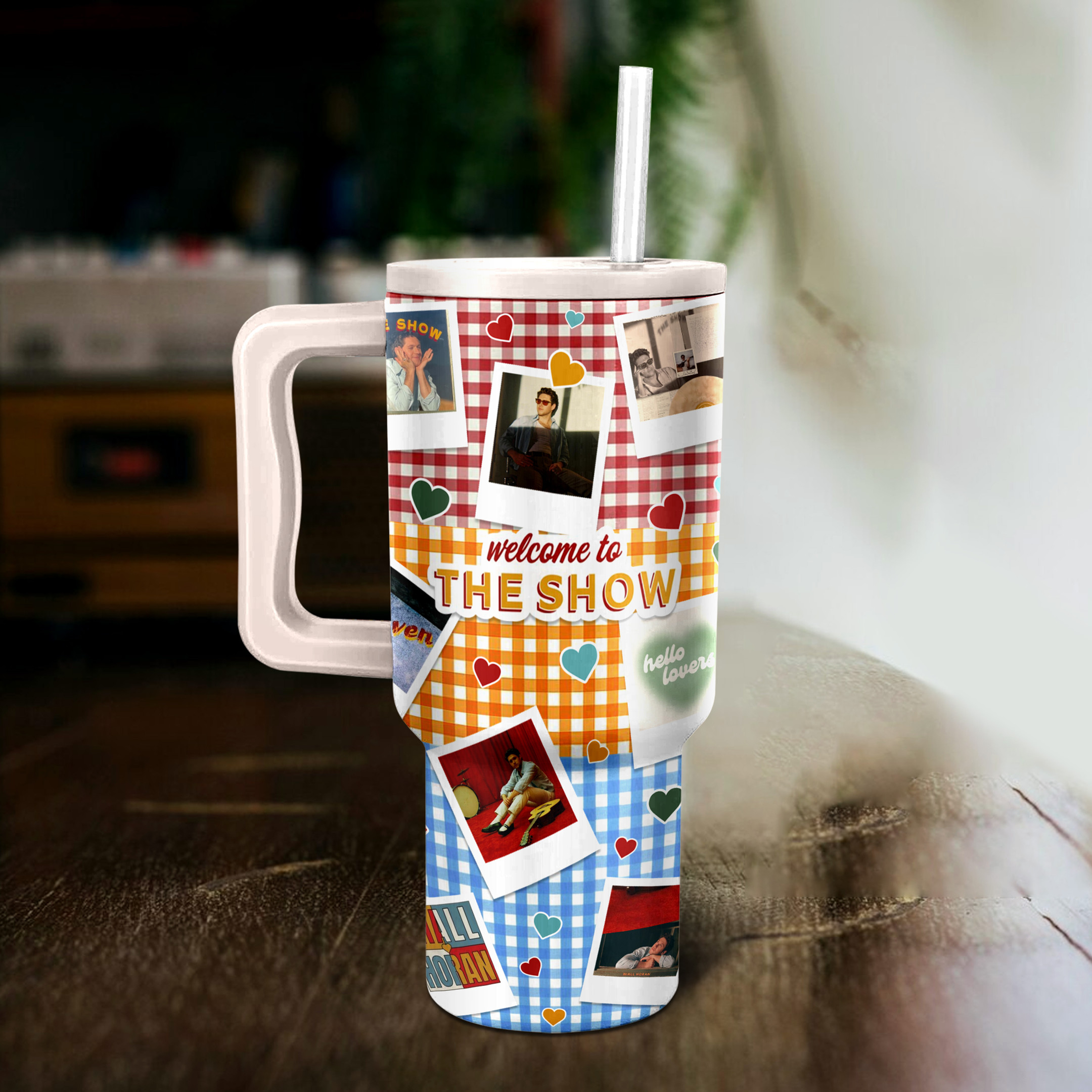 Niall Horan The Show Music Custom Stanley Quencher 40oz Stainless Steel Tumbler HG With Handle