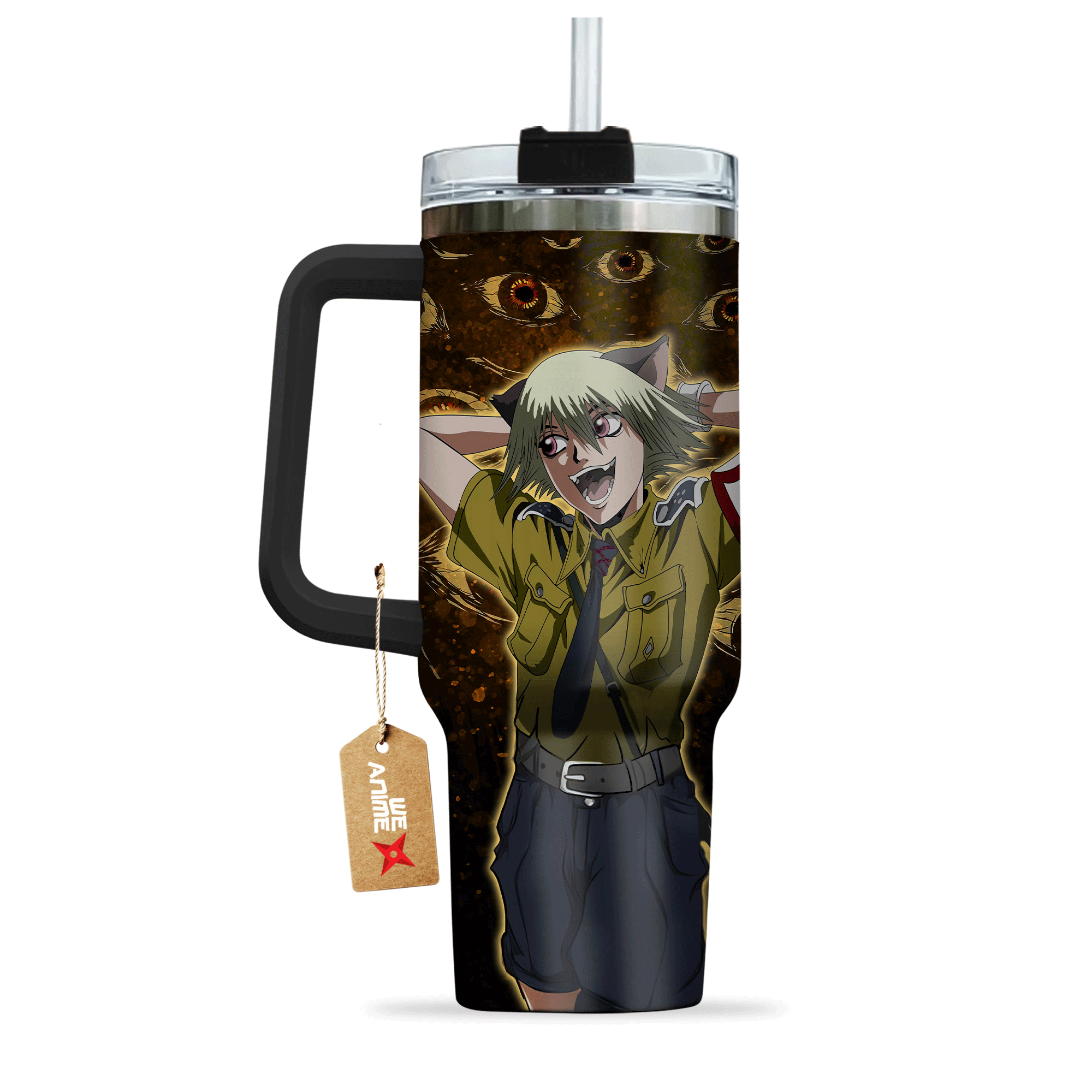 Schrodinger Hellsing Anime Custom 30oz or 40oz Quencher Stainless Steel Tumbler With Handle, Best Gift Idea NVA