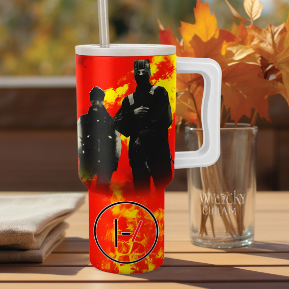 Twenty One Pilots Music Custom Stanley Quencher 40oz Stainless Steel Tumbler HG With Handle
